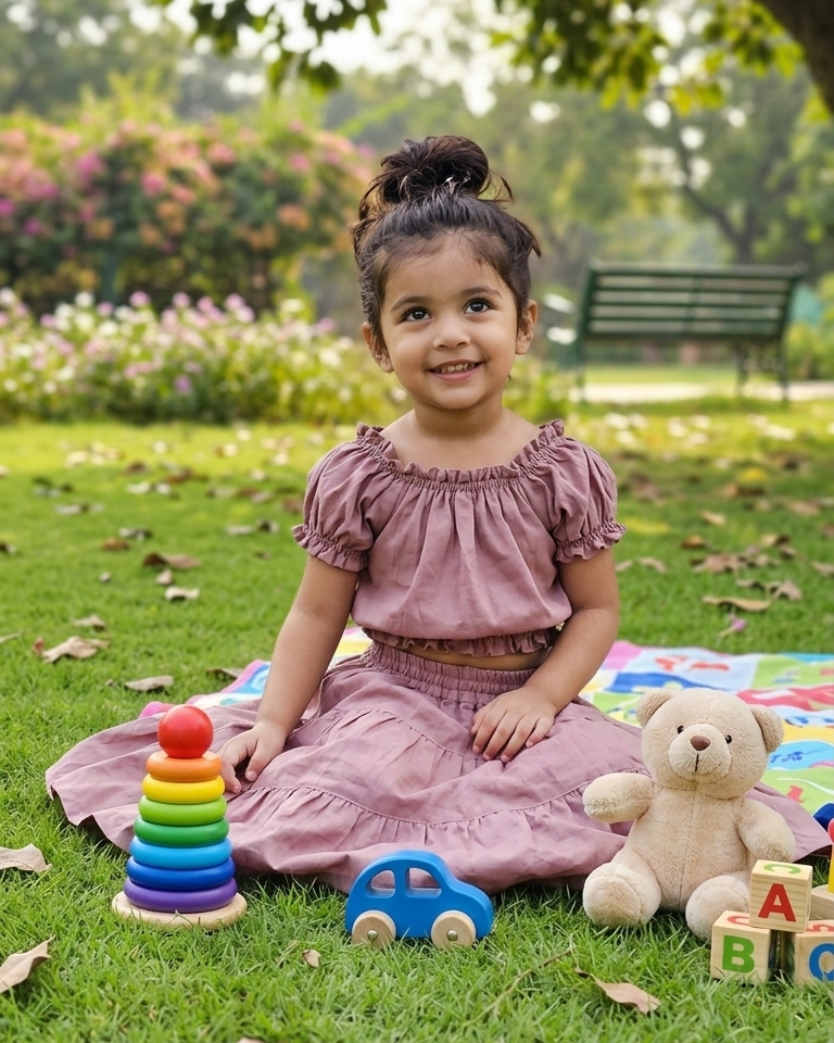 Pyazi Cotton Skirts & Top