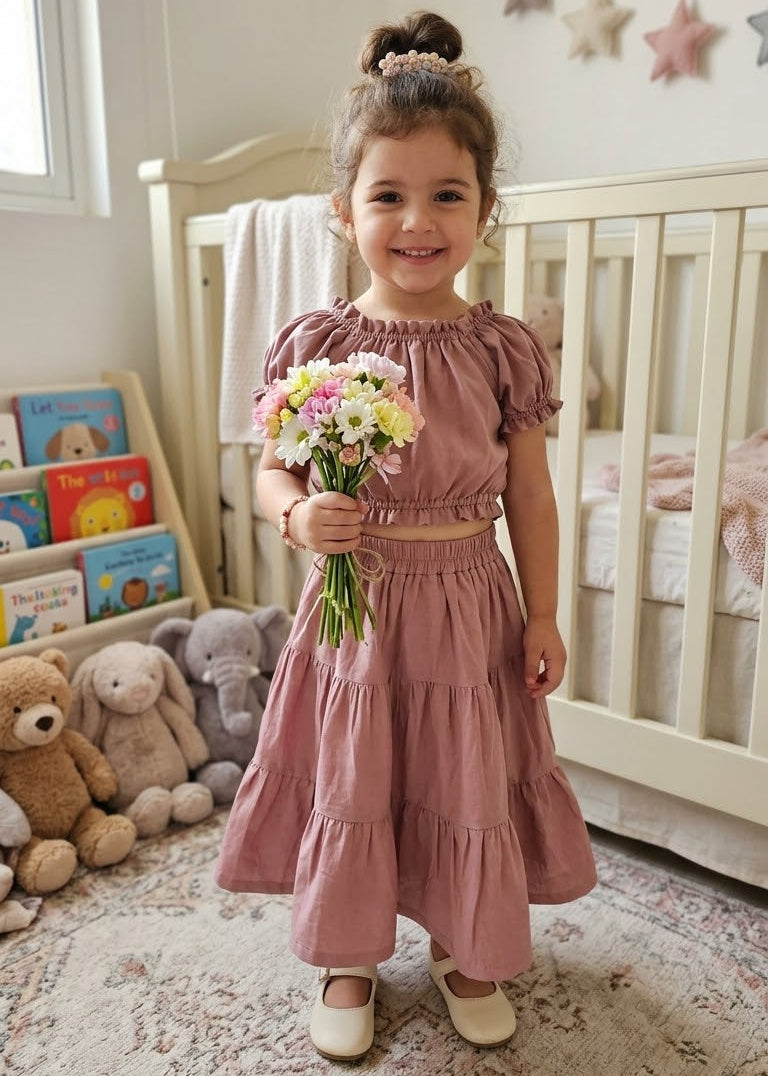 Pyazi Cotton Skirts & Top