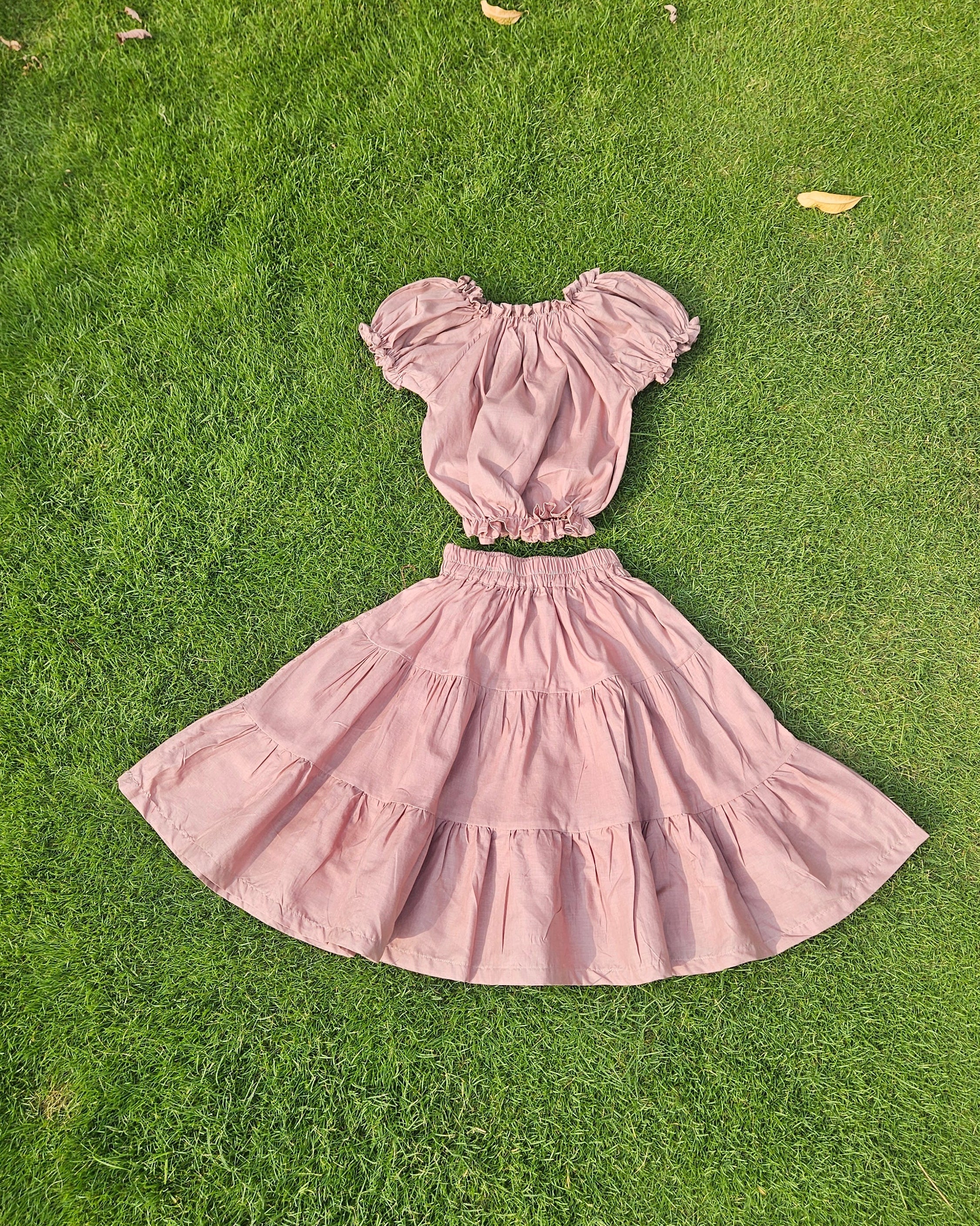 Pyazi Cotton Skirts & Top