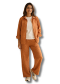 Rust Co-ord Set Embossed Lawn