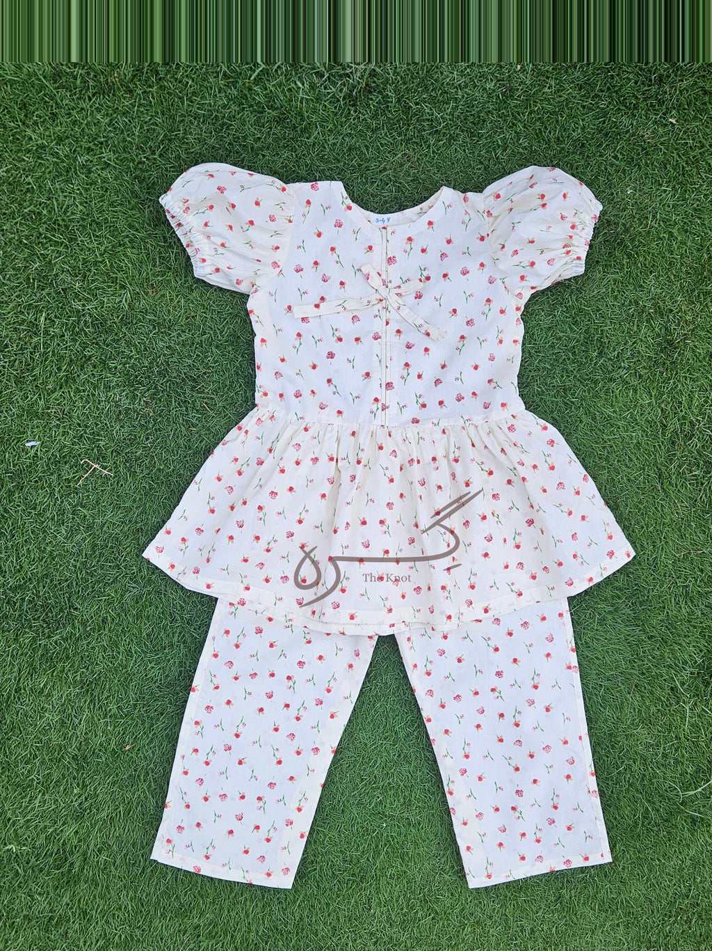 Off-White Frock with Trouser