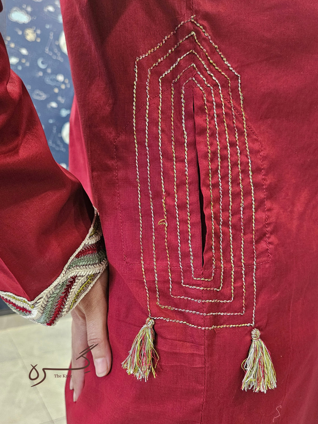 Maroon Eastern Shalwar Qameez
