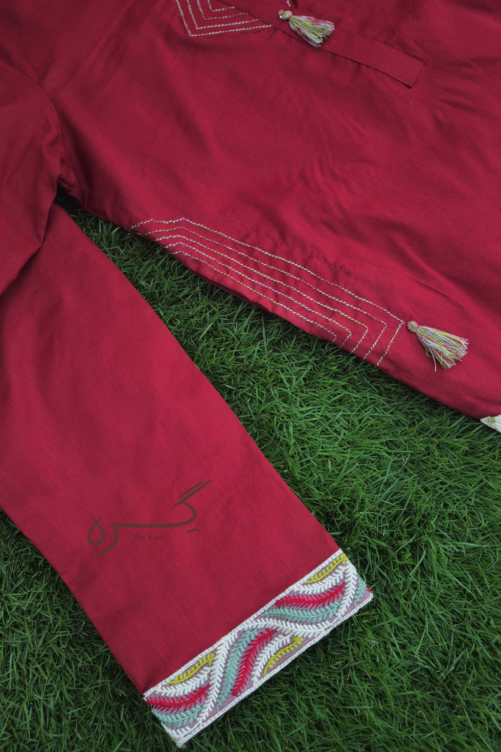 Maroon Eastern Shalwar Qameez