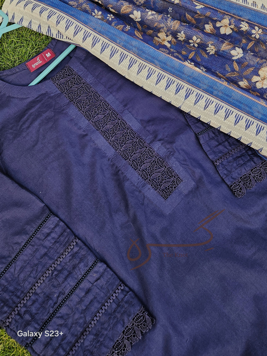 Navy Blue 3 Piece Cotton
