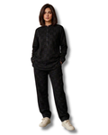 Black Checked Co-ord Set Embossed Lawn